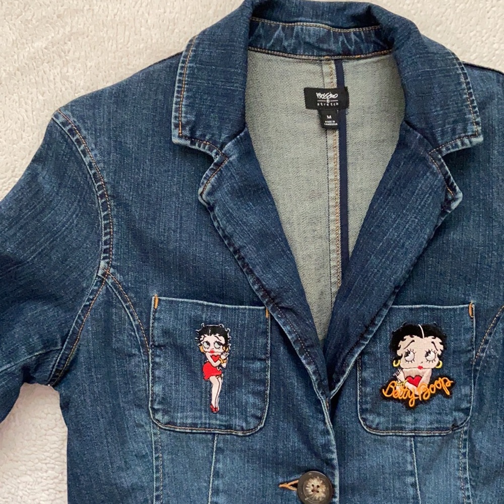 Betty Boop Patches Mossimo Jean Jacket - Picture 5 of 14